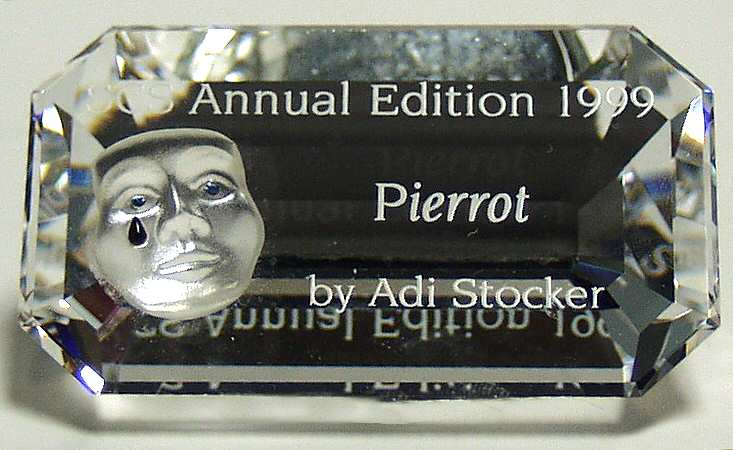 Collector Society Display Accessories Pierrot-1999 Scs Plaque - Boxed