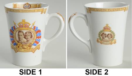 Shelley Royalty Giftware George Vi & Elizabeth Coronation Cup - No Box