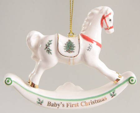 Baby's First Christmas Rocking Horse - Boxed