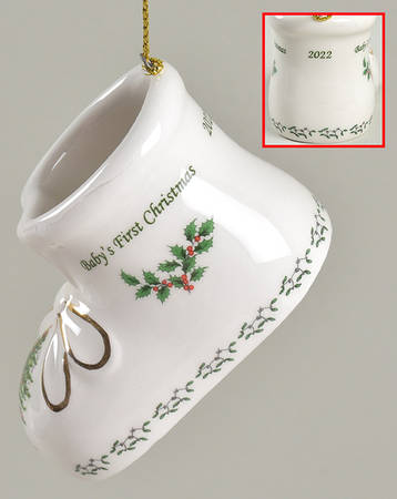Baby's First Christmas Bootie - Boxed