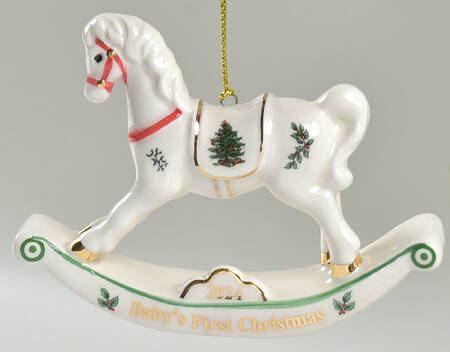 Baby's First Christmas Rocking Horse - Boxed