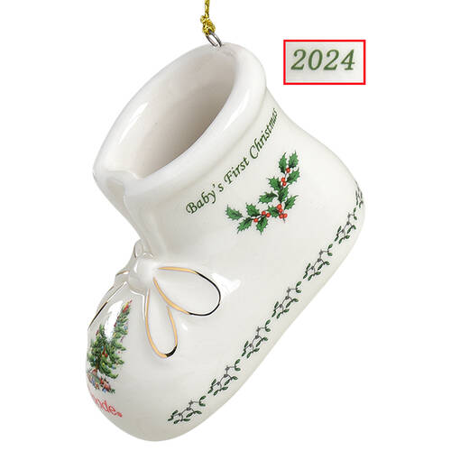 Baby's First Christmas Bootie - Boxed