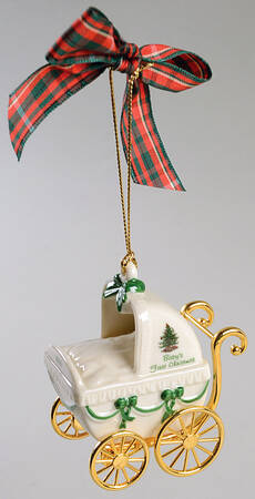 Baby's First Christmas Baby Carriage - No Box