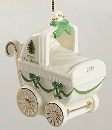 Baby's First Christmas Baby Carriage - No Box