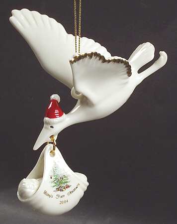 Baby's First Christmas Stork - Boxed