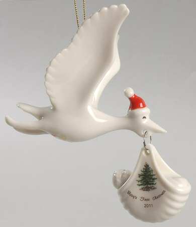 Baby's First Christmas Stork - Boxed
