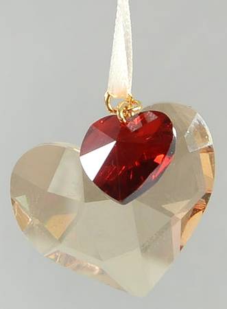 Swarovski Ornaments Festive Hearts - No Box