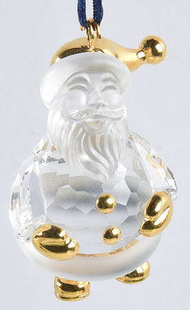 Swarovski Ornaments Classic Santa Claus- Gold  - No Box