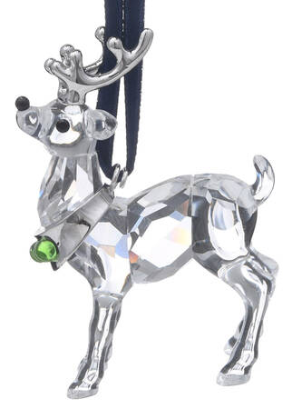 Swarovski Ornaments Reindeer-Rhodium Antlers - Boxed
