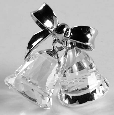 Swarovski Ornaments Classic Bells-Rhodium - Boxed