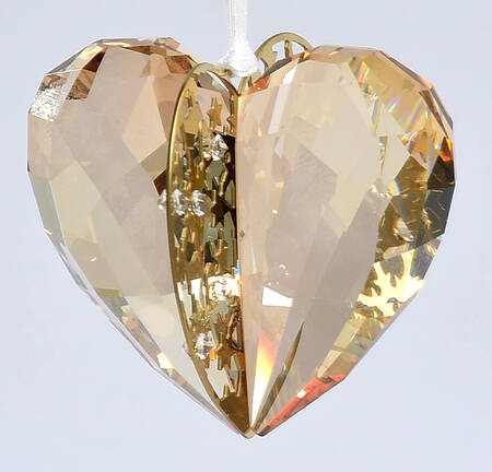 Swarovski Ornaments Golden Shadow-3d Heart - No Box