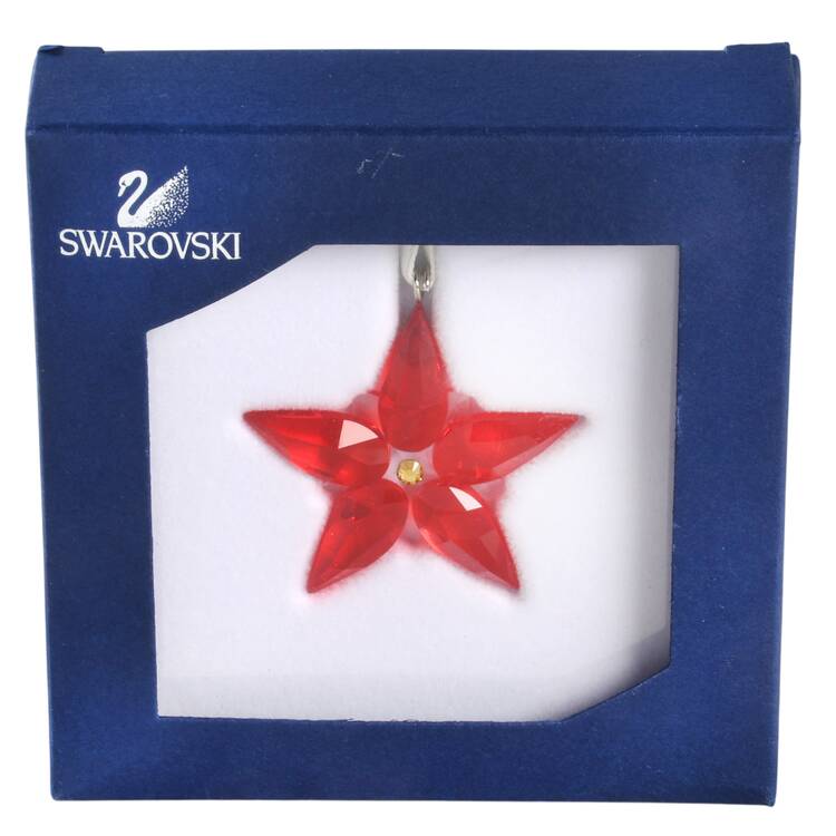 Swarovski Ornaments Poinsettia Small - Boxed
