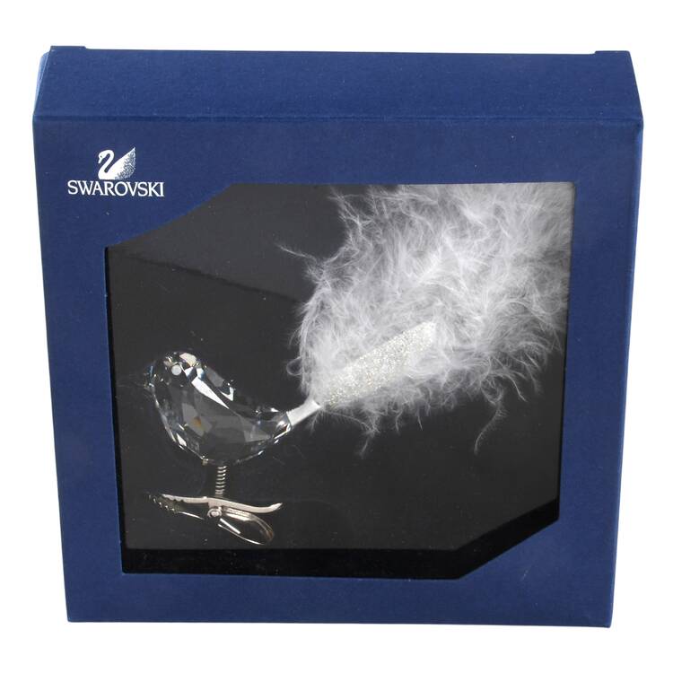 Swarovski Ornaments Winter Bird Clip - Boxed