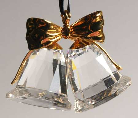 Swarovski Ornaments Classic Bells-Gold - Boxed