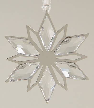Swarovski Ornaments Star Ornament-Silver Tone - No Box
