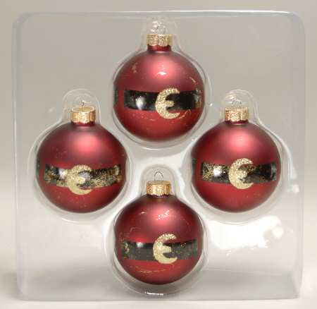 Season's Designs Ornaments 3 1/2" Ball-Santa's Belt - Boxed