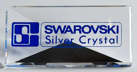 Advertising Signs Silver Crystal Rect Shape - Advertising Signs