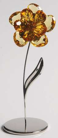 Exotic Flowers-Crystal Paradise Dambulla  Light Topaz - Boxed