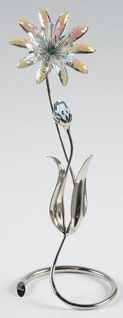 Exotic Flowers-Crystal Paradise Delleria-Aquamarine - No Box