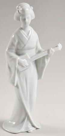 Shafford Figurines Geisha With Shamisen (Guitar) - No Box