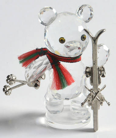 Kris Bear When We Were Young Kris Bear With Skiis-Var 2-With Base - No Box