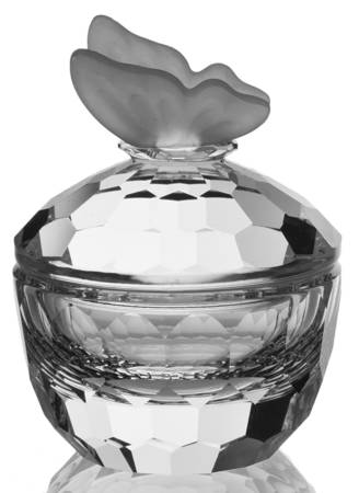 Swarovski Crystal Boxes Butterfly-Treasure Box-Round - Boxed
