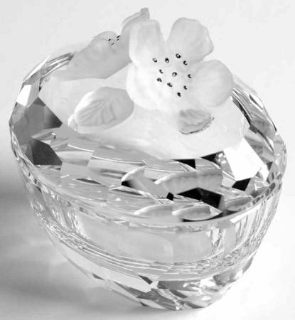 Swarovski Crystal Boxes Flowers-Oval Treasure Box - Boxed