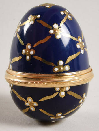 Connoisseurs Egg Shaped Cobalt Blue - No Box