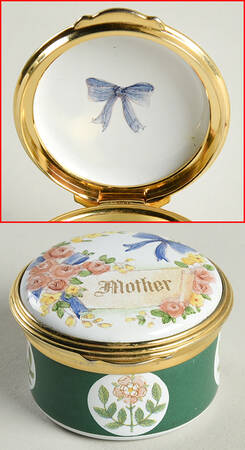Connoisseurs Mother-Round, Pink Roses - No Box