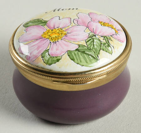 Connoisseurs Mom-Round, Pink Flowers - Boxed