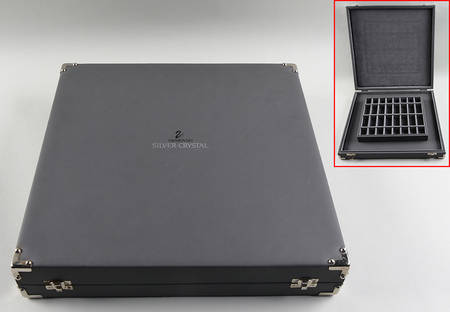 Games of Kings Chess Set Letherette Case Only- Gray - Chess - Storage Box Only Gray