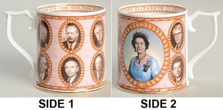 Royalty Commemoratives Elizabeth Ii Prime Ministers Mug-Golden  - No Box by Sutherland