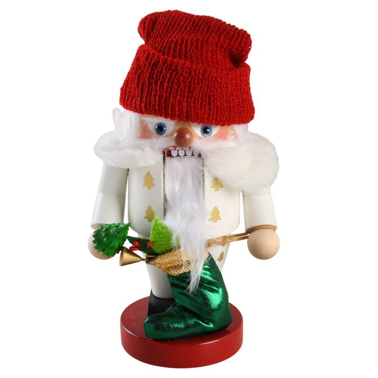 Steinbach Nutcrackers Troll Santa-White Suit - With Box 53