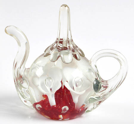 Paperweight White Floral Ring Holder - No Box