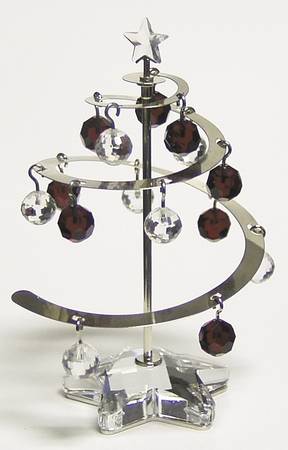 Christmas Figurines Crystal Christmas Tree - No Box