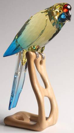 Exotic Birds-Crystal Paradise Green Rosella - No Box
