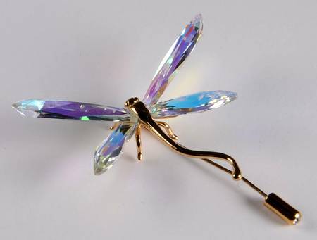 Insects & Butterflies Brooches Alibey-Crystal - With Box