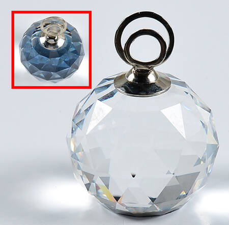 Place Card Holders Bermuda Blue-Large Rhodium Single - No Box