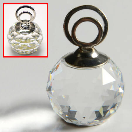 Place Card Holders Crystal Cal-Small Rhodium Single - No Box