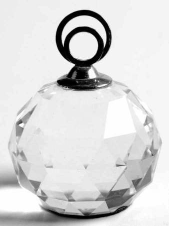 Place Card Holders Crystal Cal-Large Rhodium Single - No Box