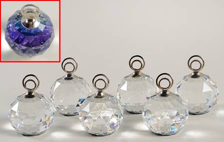 Place Card Holders Helio-Large Rhodium Set/6 - Boxed