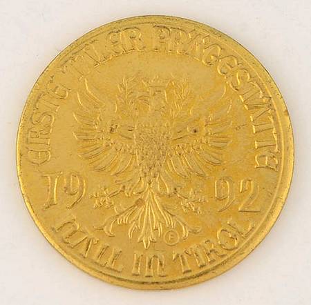 Society Annual Goldplate Coins 1992 Scs Coin-Goldplate - No Box