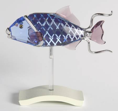 Exotic Fish-Crystal Paradise Coporita-Aquamarine - No Box