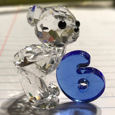 Kris Bear Numbers by Swarovski