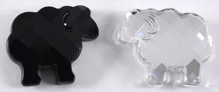 Magnets and Stickers Black And White Sheep - No Box