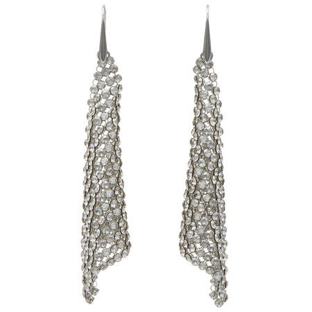 Earrings Fit Earrings Large - Rhodium - No Box