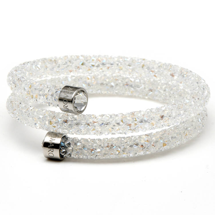 Bracelets Crystaldust Double Bangle - White - No Box