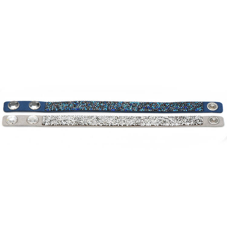 Bracelets Crystal Rock Bracelet Set - Blue - No Box
