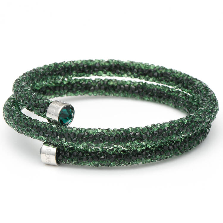 Bracelets Crystaldust Double Bangle - Green - Boxed