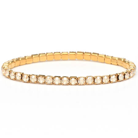 Crystal Stretch Bracelets Lightning - Golden Shadow / Gold - No Box